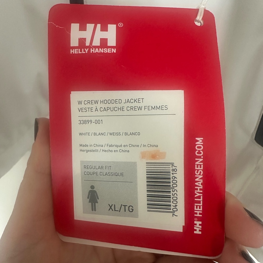 Helly Hansen Women’s White Performance Jacket with Black Accents - Picture 3 of 4